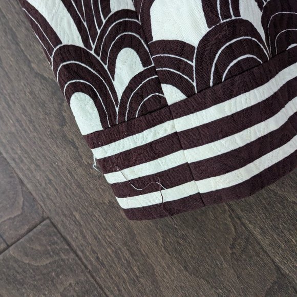 2000s-era dress coat, graphic print with bright lining - Picture 11 of 13